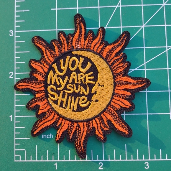 2/$10 Sunshine Embroidered Patch